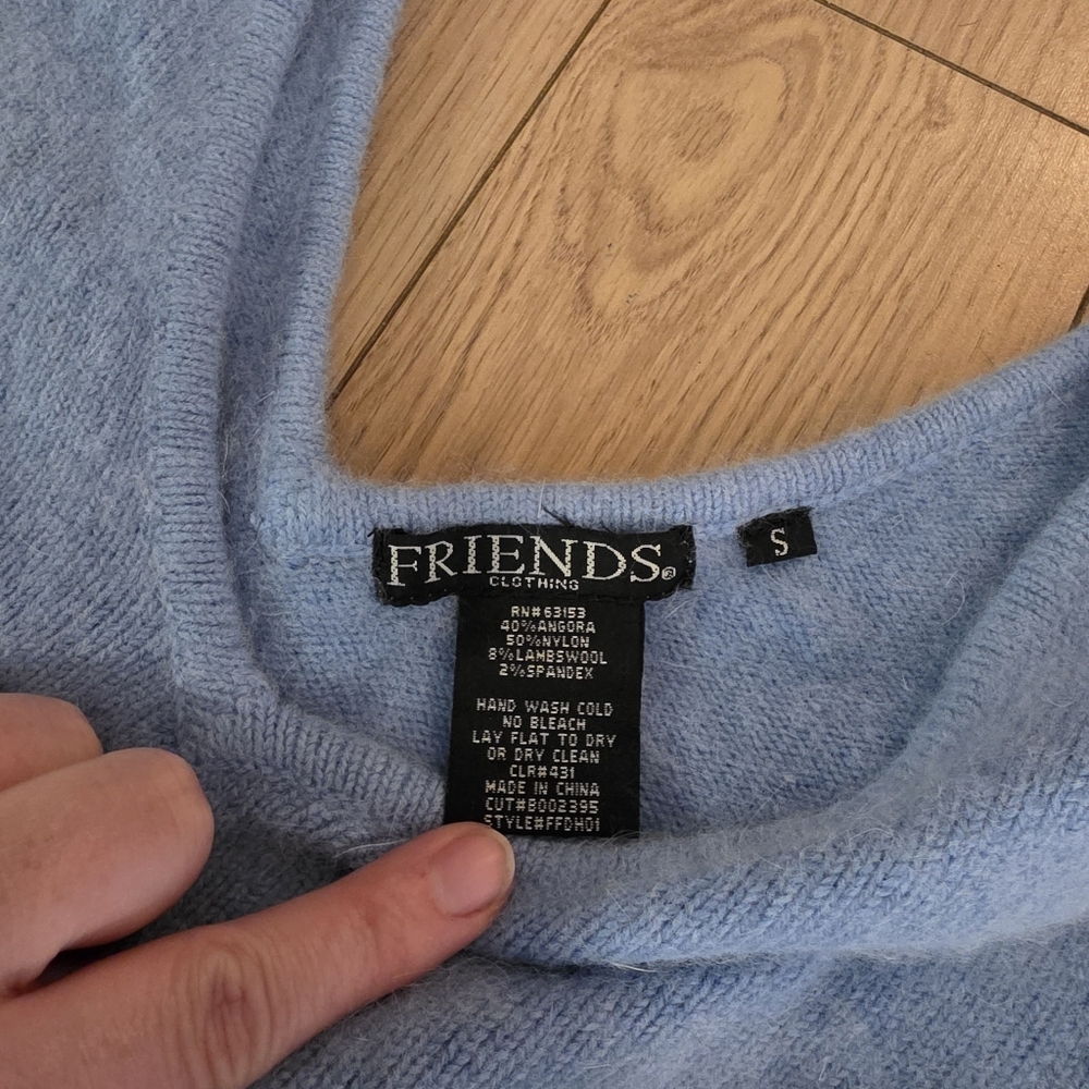 Friends Clothing Angora Blend Sweater- S - Picture 3 of 12